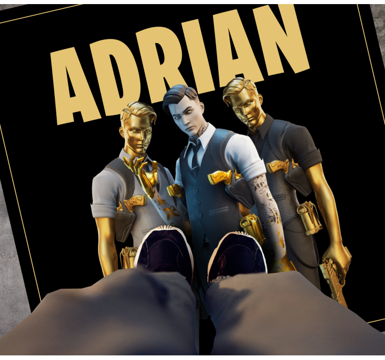 Custom trio characters teen vinyl carpet - TenStickers