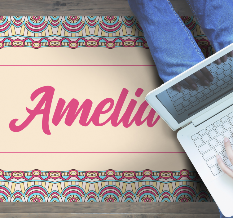 Bohemian custom design teen vinyl carpet - TenStickers