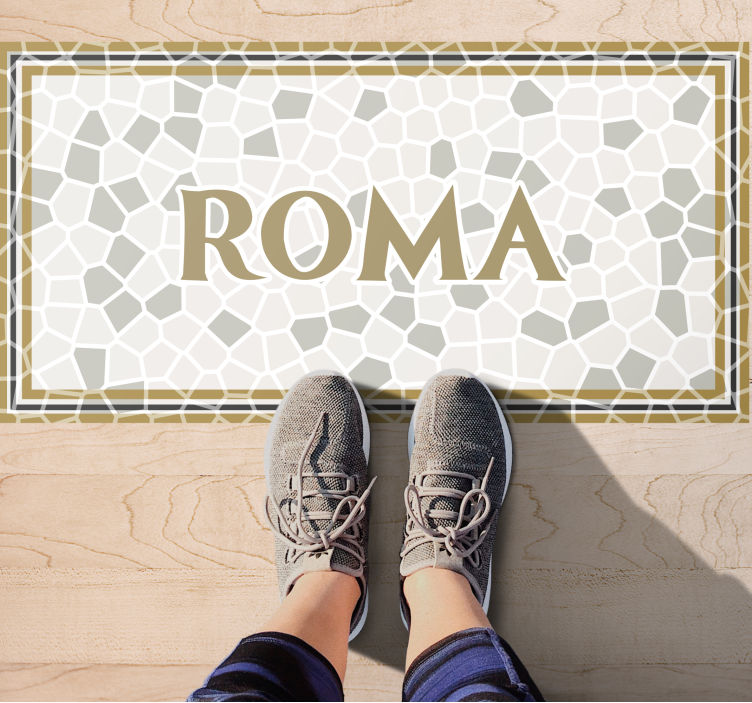 Personalized Roma custom vinyl carpet - TenStickers