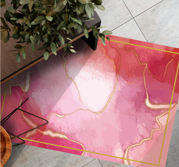 Pink Hues Elegance marble vinyl carpet - TenStickers