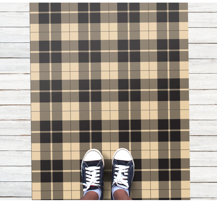 Plaid Patterned Tones striped vinyl carpet - TenStickers
