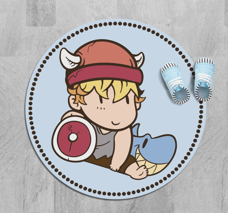 Kid viking warrior kids vinyl carpet - TenStickers