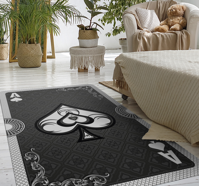 Playing Card Ace game vinyl carpet - TenStickers