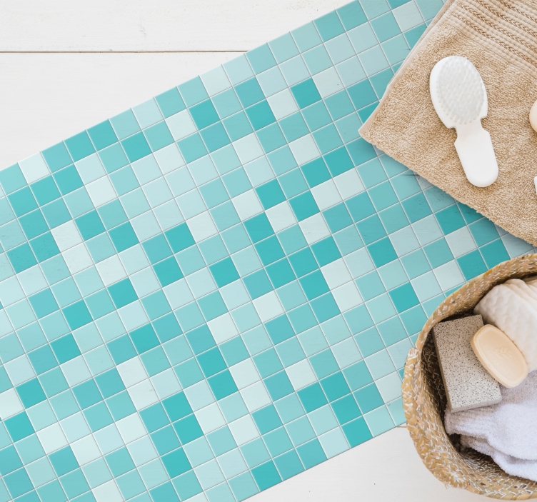 pool texture tiles modern rug - TenStickers