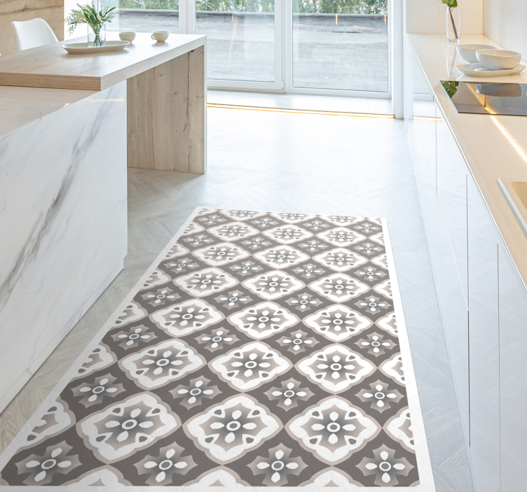 Portuguese tiles effect vinyl rug - TenStickers