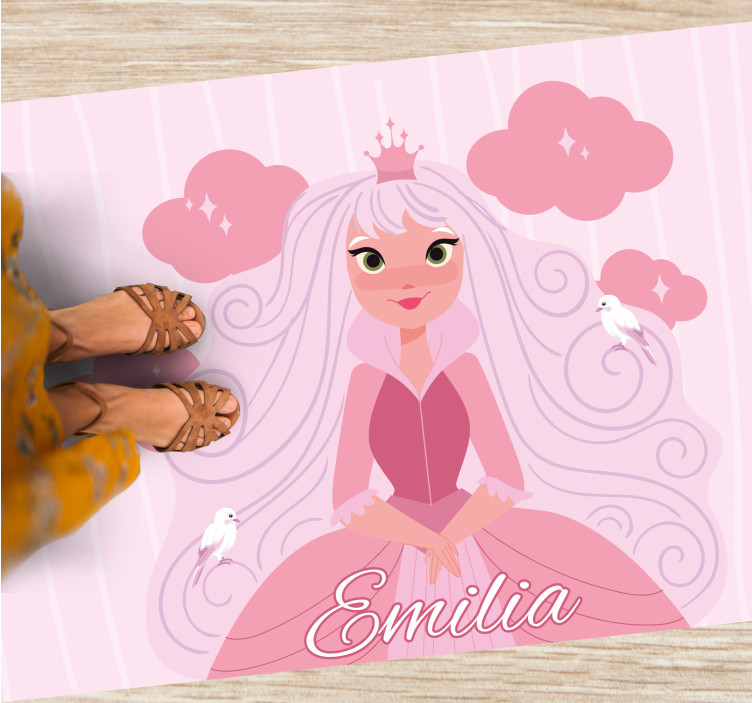 Princess Character custom vinyl carpet - TenStickers