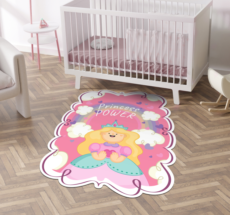 Princess Power Playmat kids vinyl carpet - TenStickers