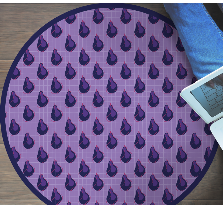Purple Droplet Pattern kitchen vinyl carpet - TenStickers