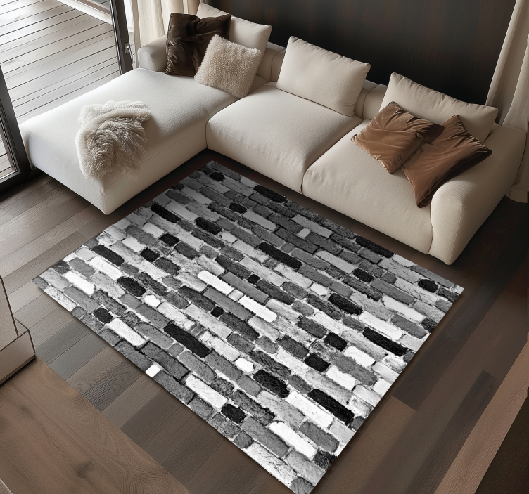 Realistic Cobblestones stone effect vinyl carpet - TenStickers