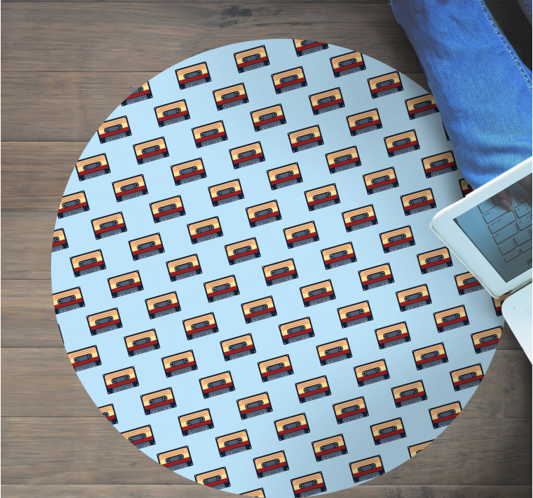 Vintage vinyl carpet retro cassette design - TenStickers