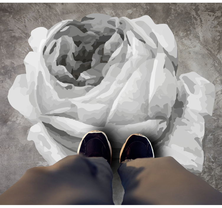 Rose Blossom floral vinyl carpet - TenStickers