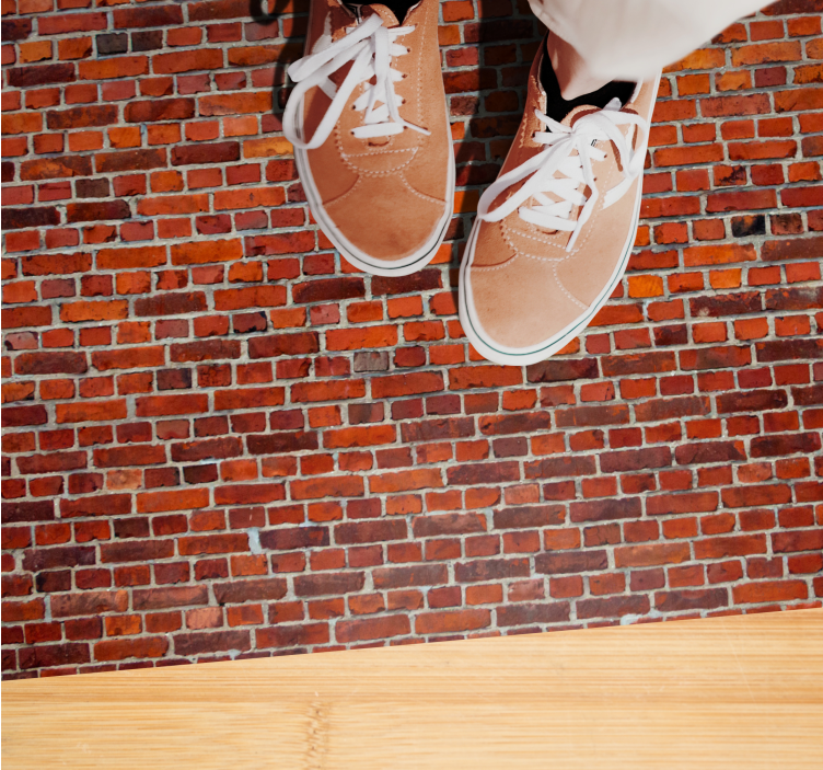 Rough brick texture stone effect vinyl carpet - TenStickers