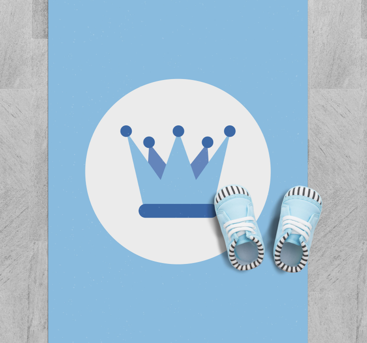 Royal Crown Emblem nursery vinyl carpet - TenStickers
