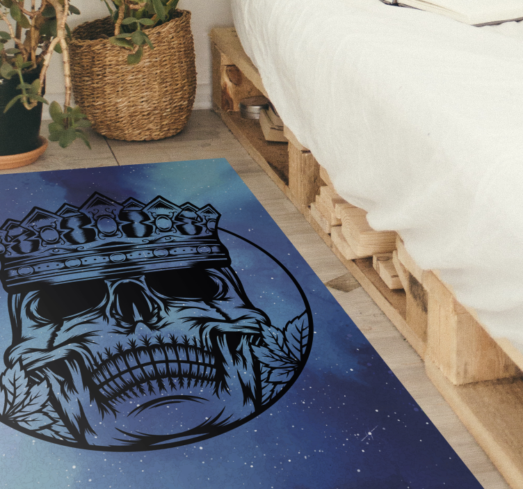 Royal Skull Art texture vinyl carpet - TenStickers