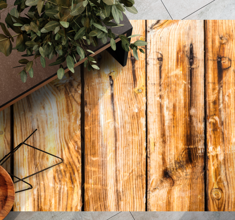 Rustic classic planks wood effect vinyl carpet - TenStickers
