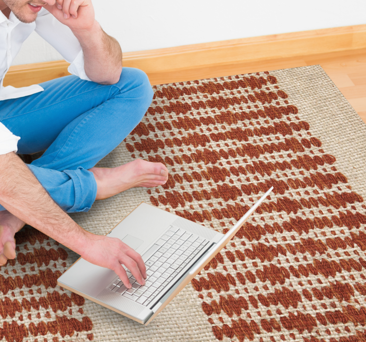 Rustic Woven Pattern texture vinyl carpet - TenStickers