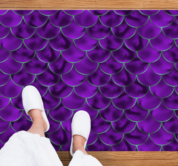 Animal print vinyl carpet in purple pattern - TenStickers