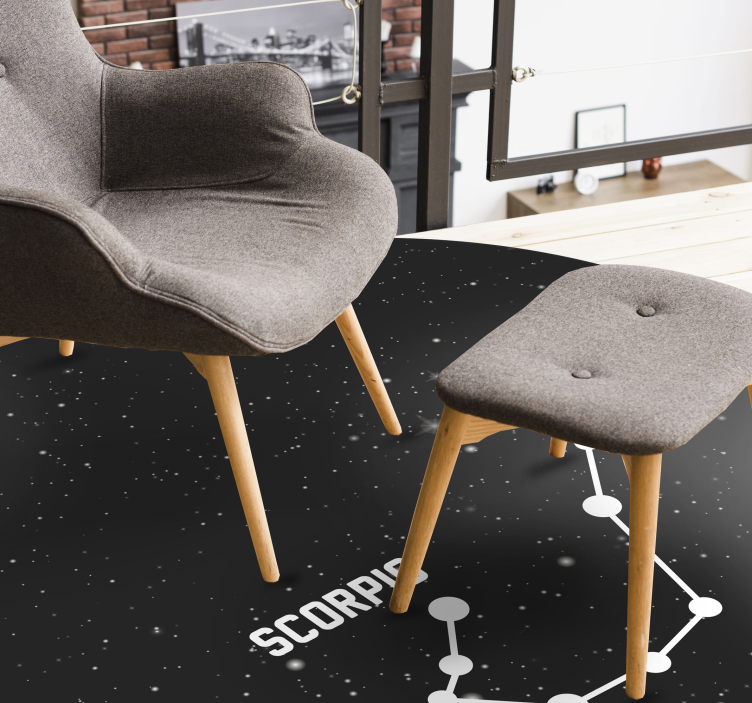 Scorpio Constellation star vinyl carpet - TenStickers