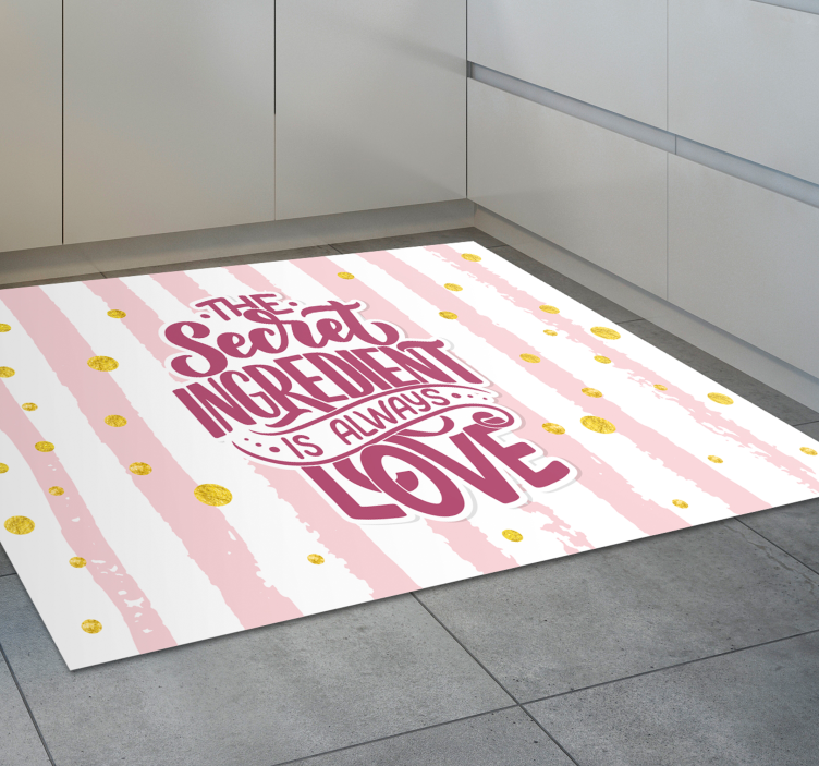 Secret Ingredient Love custom vinyl carpet - TenStickers