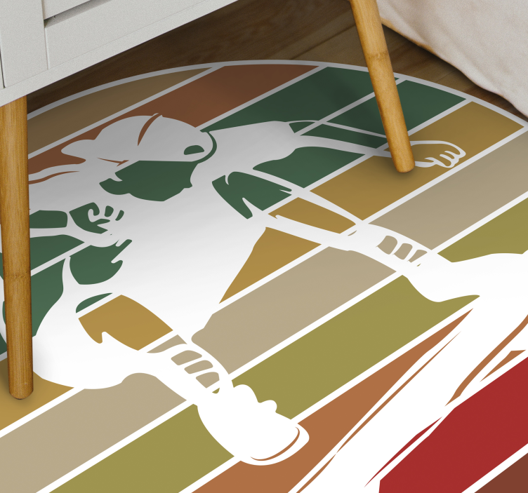 Skater Silhouette teen vinyl carpet - TenStickers