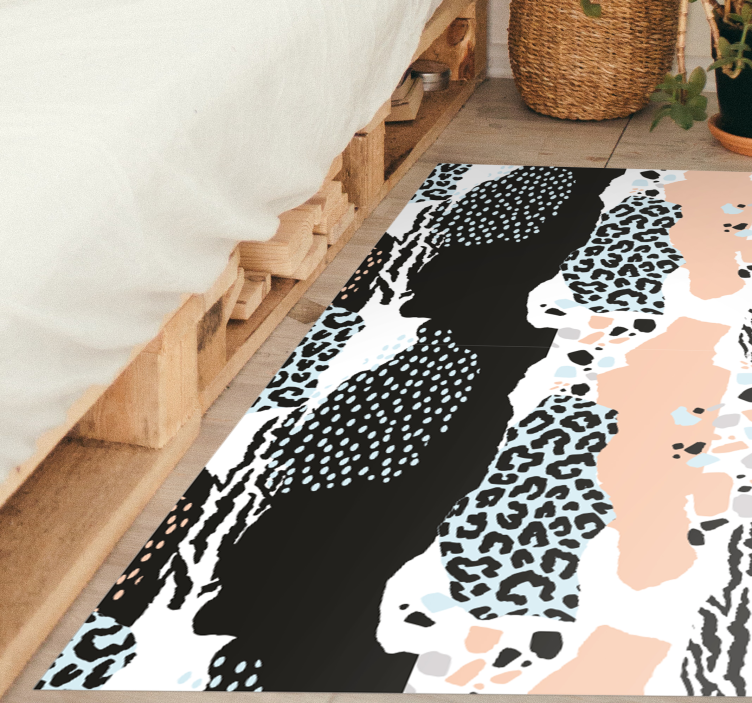 Sleek Leopard Pattern animal print vinyl carpet - TenStickers