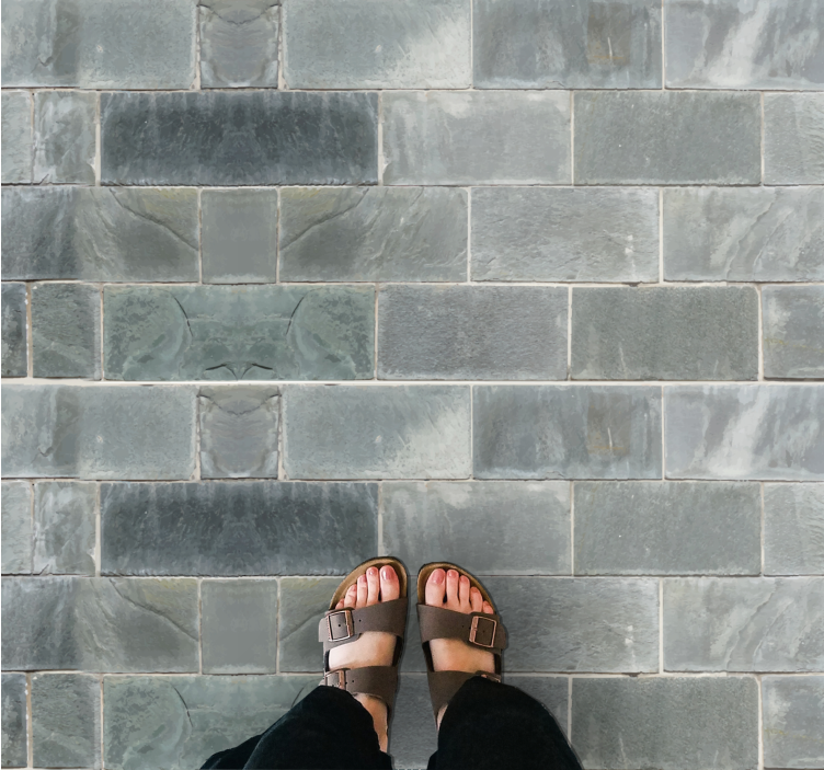 Sleek Slate Finish stone effect vinyl carpet - TenStickers