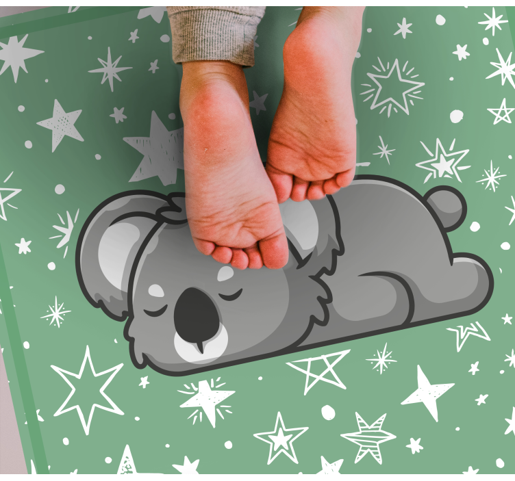Sleeping Koala Stars kids vinyl carpet - TenStickers