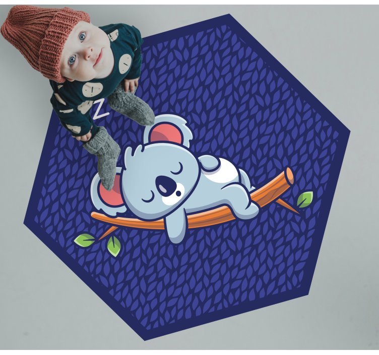Sleepy Koala Kid kids vinyl carpet - TenStickers