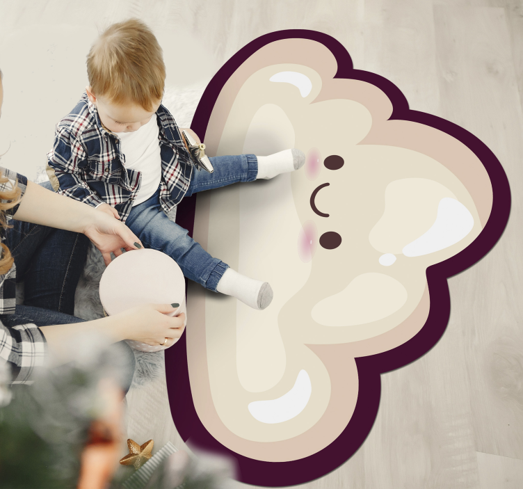 Smiling Cloud kids vinyl carpet - TenStickers