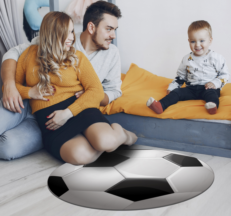 Soccer Ball Illusion game vinyl carpet - TenStickers