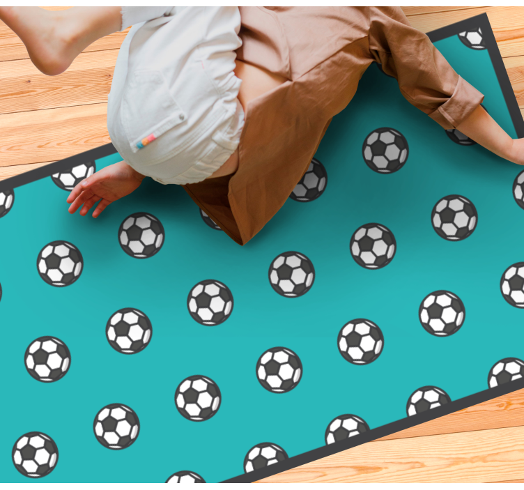 Soccer Ball Pattern game vinyl carpet - TenStickers