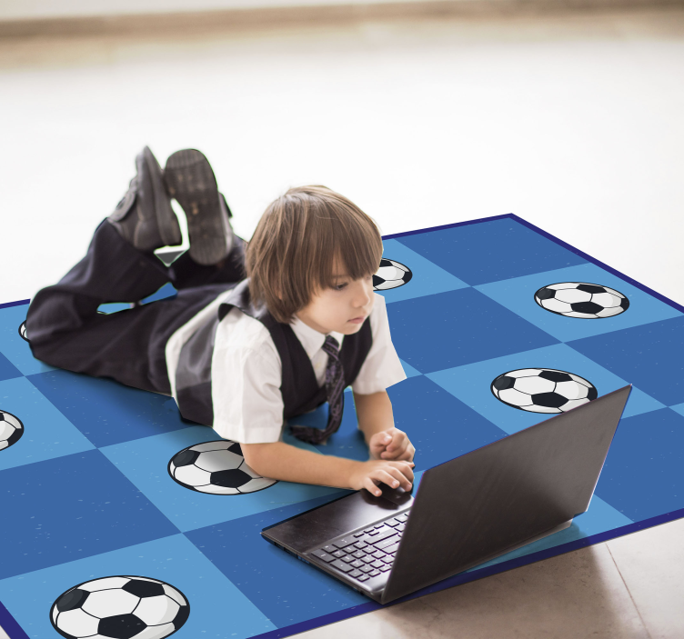 Soccer Patterned game vinyl carpet - TenStickers