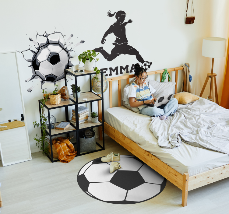 Soccer Sphere game vinyl carpet - TenStickers