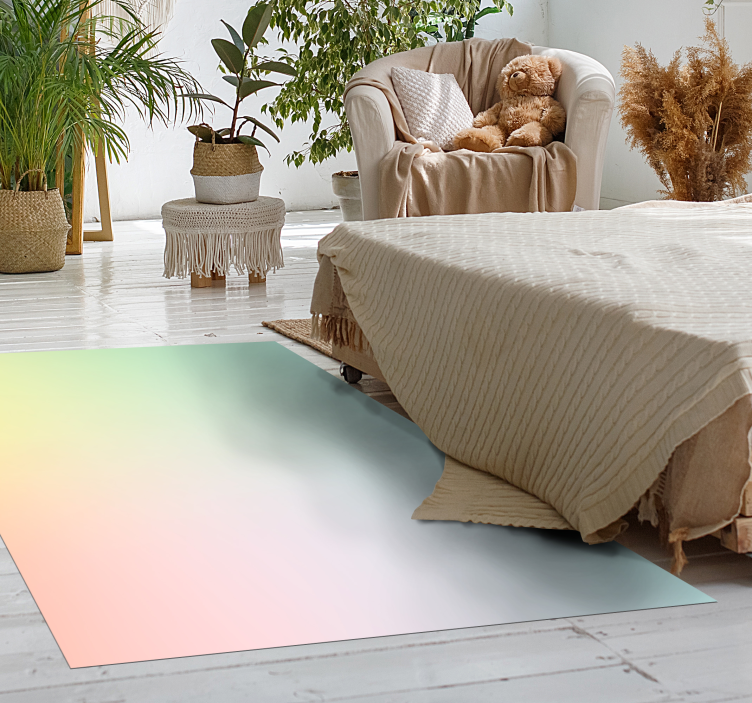Soft colour fade bedroom vinyl carpet - TenStickers