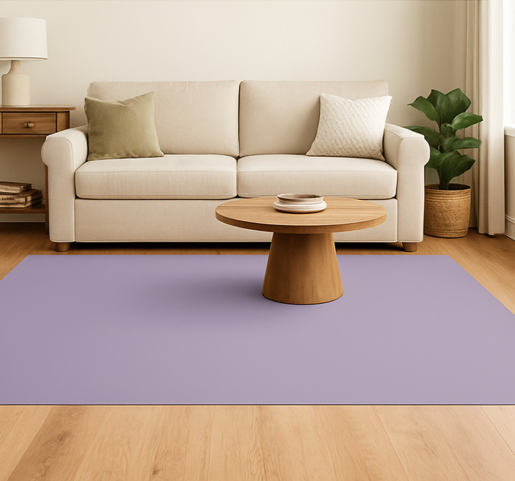 Solid purple vinyl rug living room vinyl carpet - TenStickers