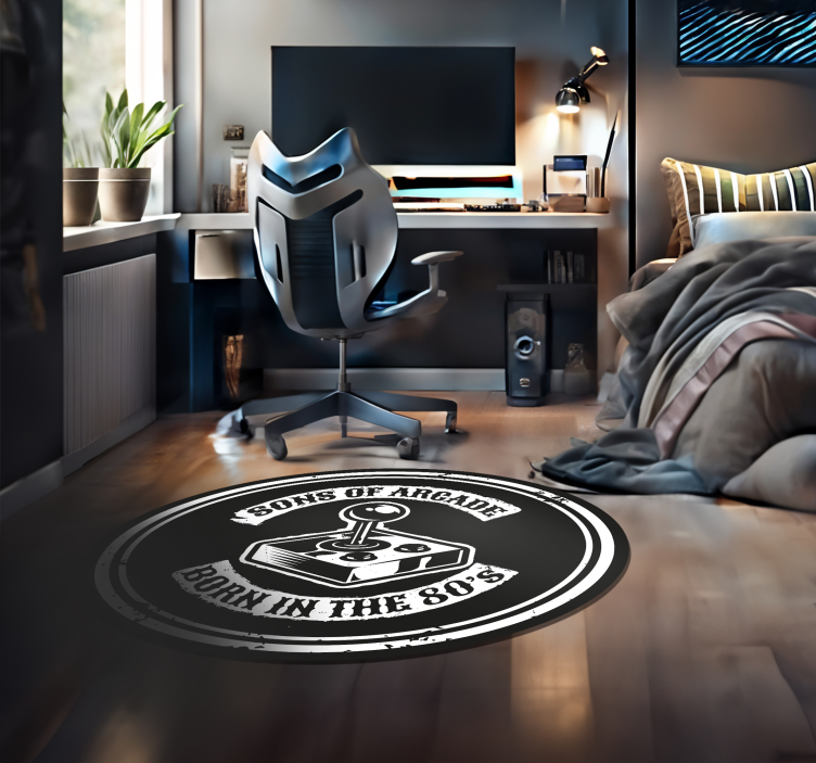 Arcade Nostalgia Born 80s custom vinyl carpet - TenStickers