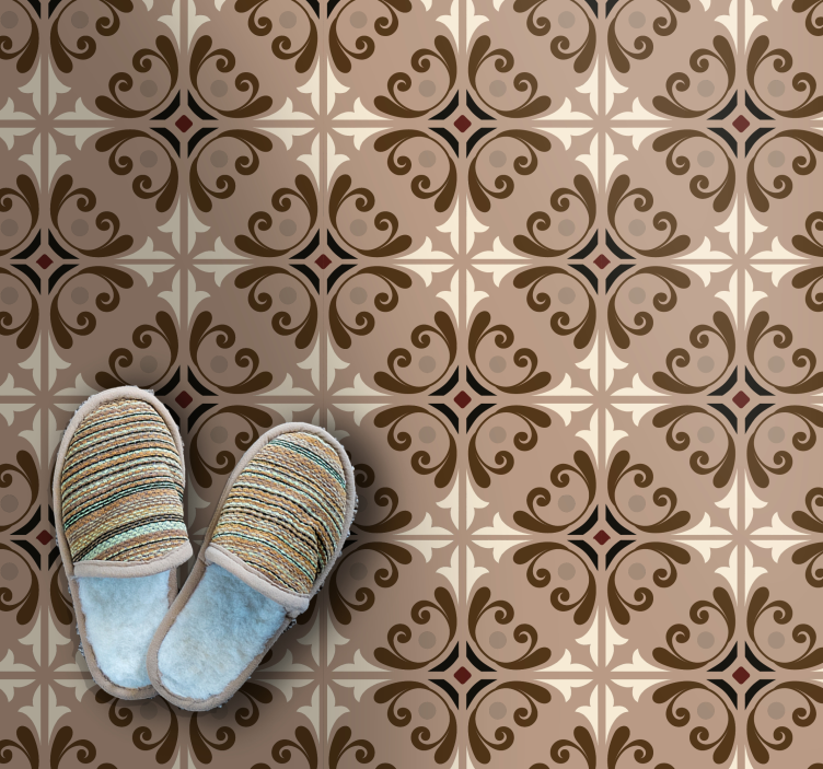 Tile vinyl carpet elegant tile design - TenStickers