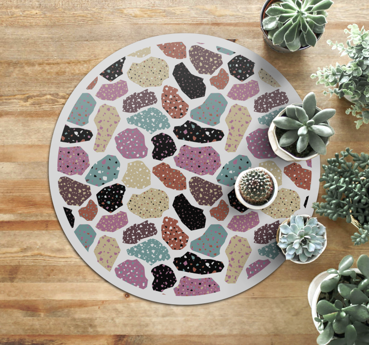 Speckled Terrazzo animal print vinyl carpet - TenStickers