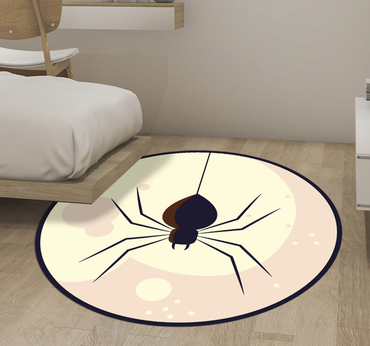 Spider Illustration halloween vinyl carpet - TenStickers
