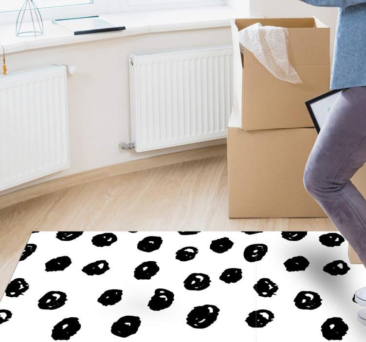 Spotted Abstract animal print vinyl carpet - TenStickers