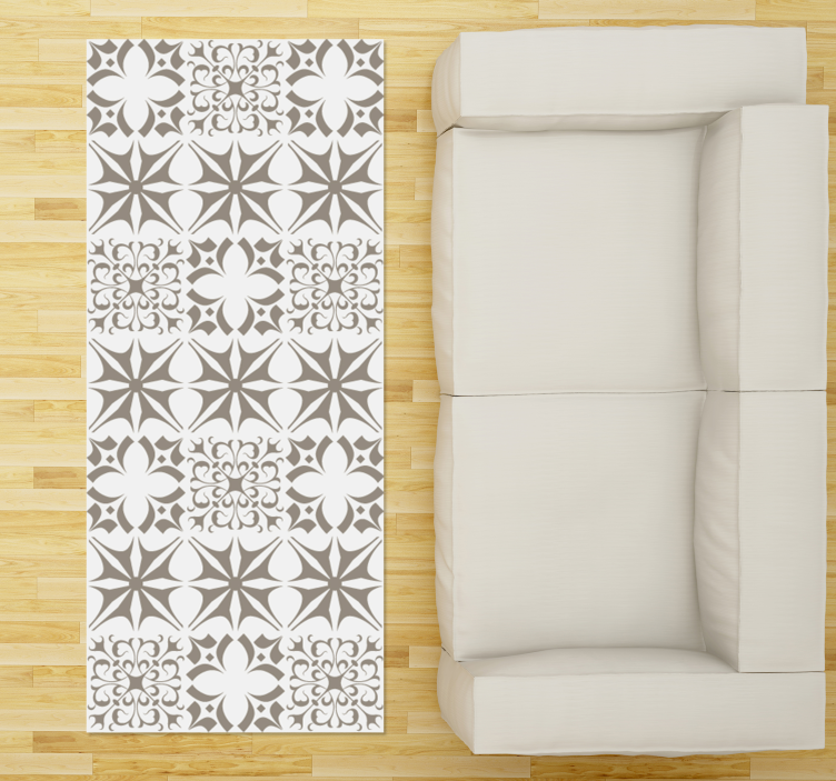 Star Patterned Tiling mosaic vinyl carpet - TenStickers