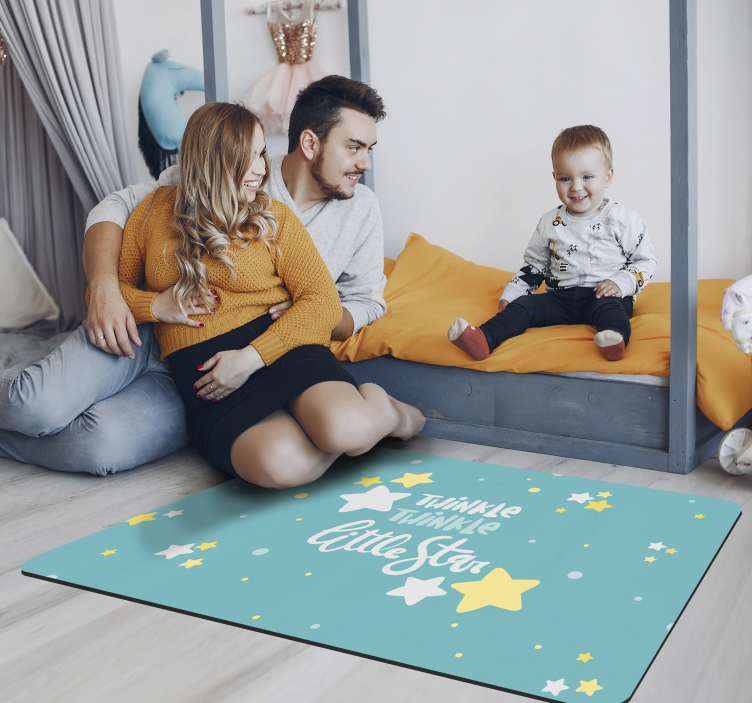 Star-Themed Nursery kids vinyl carpet - TenStickers