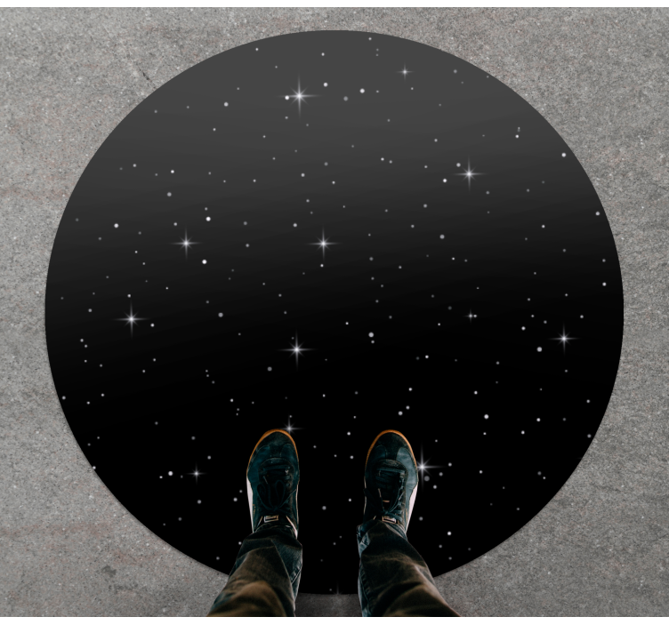 Starry Night Vision star vinyl carpet - TenStickers
