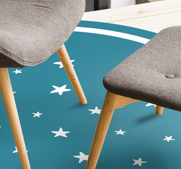 Stellar Motif star vinyl carpet - TenStickers