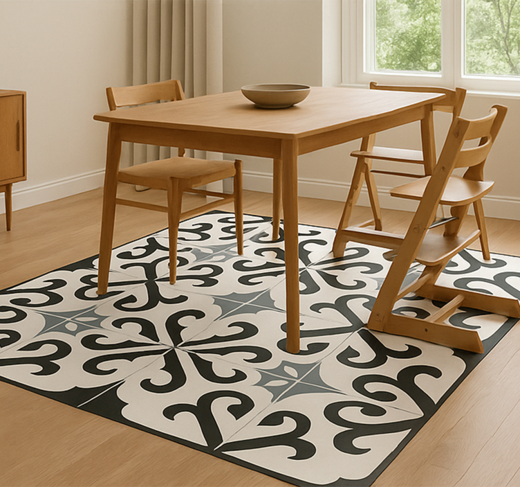 Stokke Tripp Trapp dining room vinyl carpet - TenStickers
