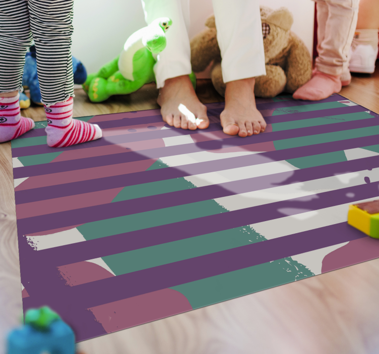 Striped Pattern striped vinyl carpet - TenStickers
