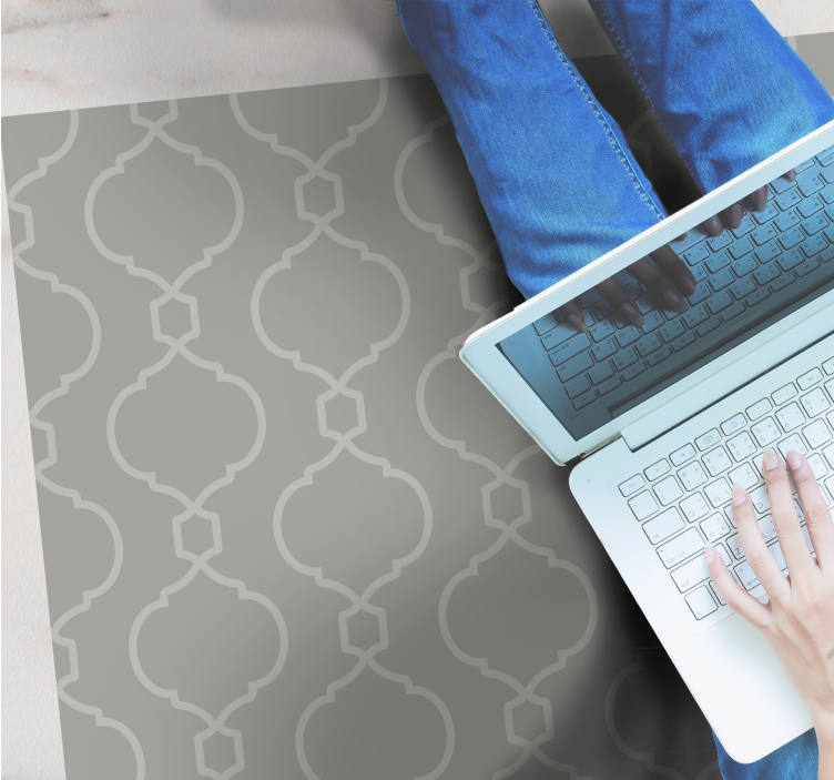 Stylish Geometric Print tile vinyl carpet - TenStickers