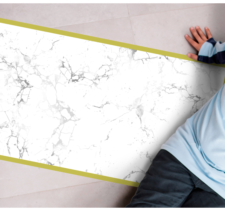 Stylish outlined effect marble vinyl carpet - TenStickers
