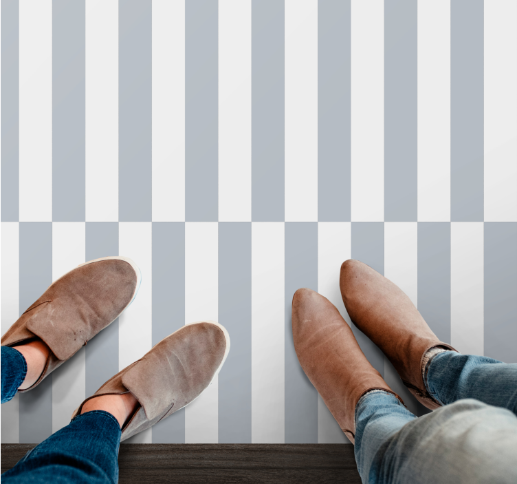 Stylish Striped Concept geometric vinyl carpet - TenStickers