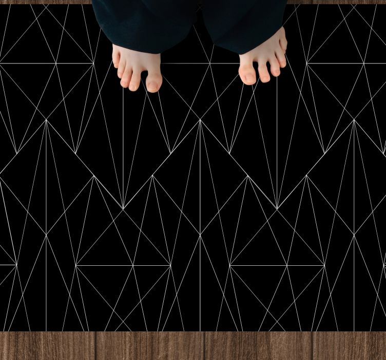 Stylish  Style geometric vinyl carpet - TenStickers